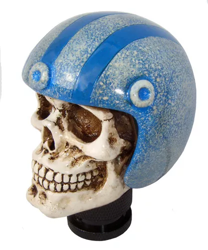 Pomello Leva Cambio Universale Simoni Racing Skeletor SKE/B Teschio Rugby BLU