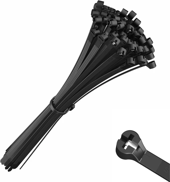 CABLE TIES WITH Metal Tooth Stainless Steel Locking Device, Zip Ties 8