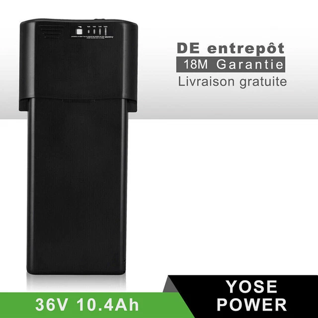 Batterie Vélo Électrique 48V 10,4Ah – Porte-bagages Pour 26-28" V-Brake – YOSE POWER