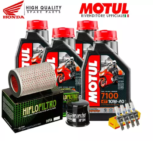 Kit/Tagliando Honda Hornet/600 2003 2004 2005 2006 Olio Motul Filtri Candele