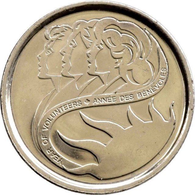 Canada 2001 International Year of the Volunteer dime 10 cent Canadian