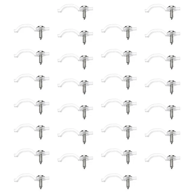 100 Pcs Support De Bande LED Clip De Montage À Bande De Lumière Menée Noël