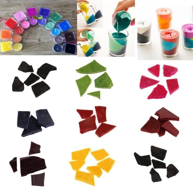 Colorantes de cera para velas de EE. UU. papas para colorear parafina/cera de soja multicolor