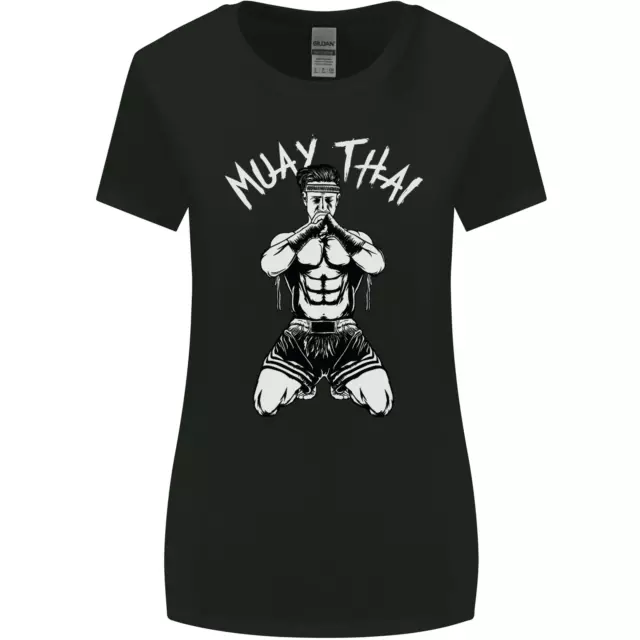 Muay Thai Fighter Mixed Martial Arts MMA Womens Wider Cut T-Shirt