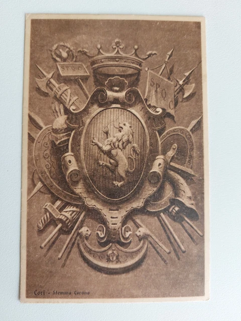 Cori Latina Formato Piccolo Viaggiata Francobollo Asportato 1929
