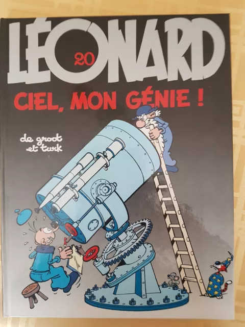 Turk / De Groot . Léonard N°20 . Double Dedicace Ciel , Mon Genie ! . Eo .91 .