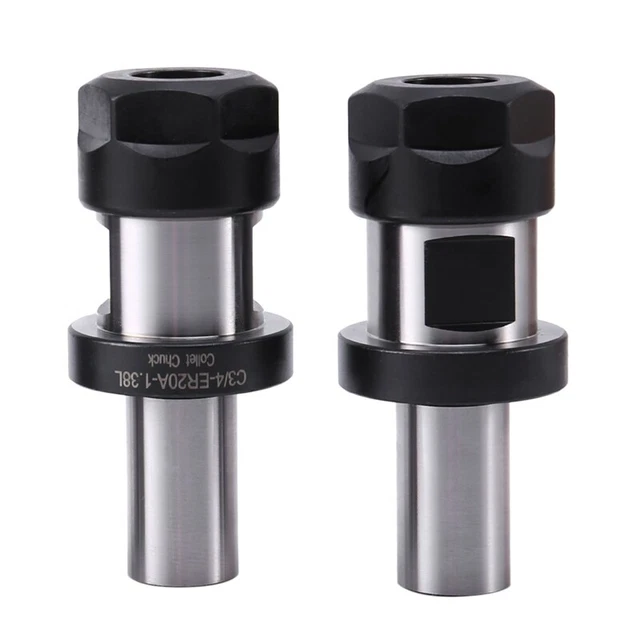 2Pcs Chuck Tool Holder C3/4-ER20 1.38 Tool Holder for Metal Processing, for WoB7