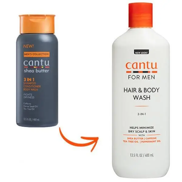 CANTU MEN 2 en 1 Shampooing et Lavage du Corps 13.5oz