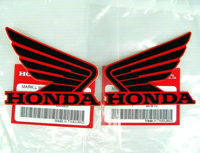 ORIGINAL Honda-CBR Wing Flügel-9cm-SCHWARZ/ROT-Sticker-Aufkleber-90mm-CB