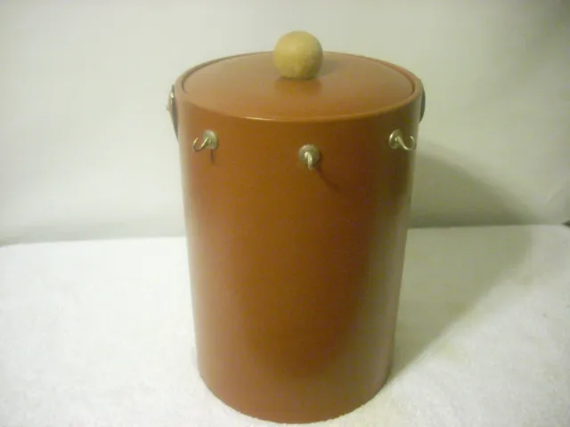 Vintage George Briard Leather Ice Bucket