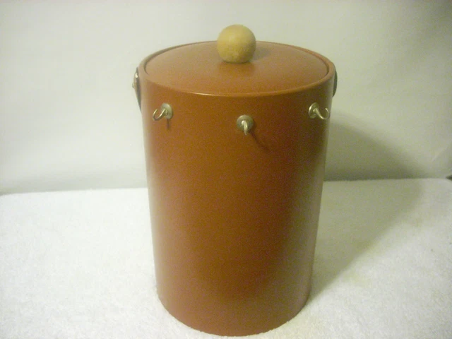 Vintage George Briard Leather Ice Bucket