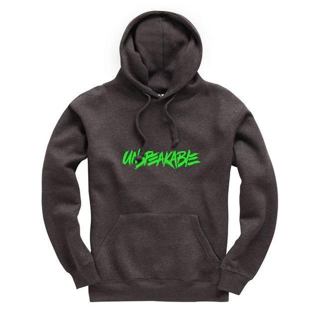 Unspeakable Kids Hoodie Hooded Sweatshirt YouTuber YouTube (Green Print)