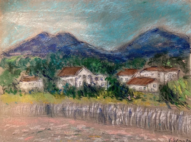 Pastel Original : Le Port D'Isigny-sur-Mer - Artiste Bobdiyann - Style Impressionniste