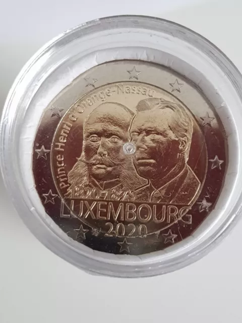 2€ Rolle Luxemburg 2020 200.anniversaire Prince Henri