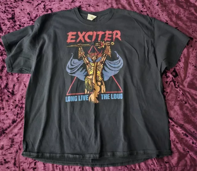 Vintage Exciter Long Live The Loud T Shirt Heavy Metal 3Xl