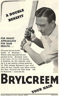 Original 1950 Cricket Vintage Brylcreem Advert 