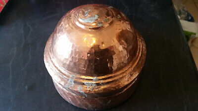 amazing antique hand made copper food tobacco pot rice container