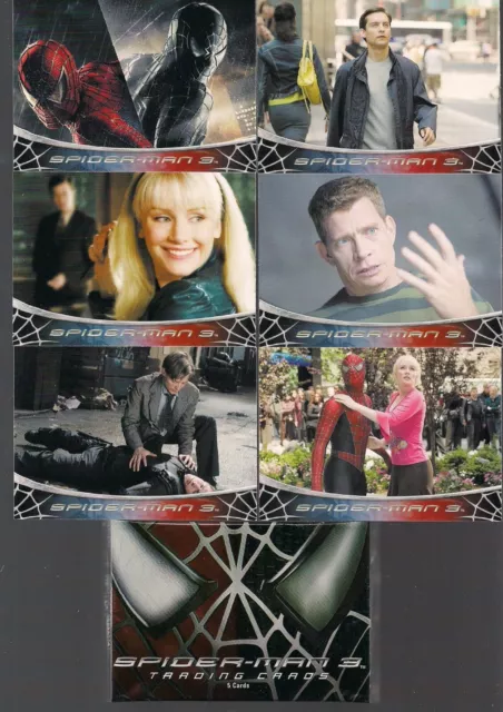 Spider-Man 3 The Movie 2007 Complete 70 Card Base Set + 8 Bts #1-8 + C-1 & Wrap