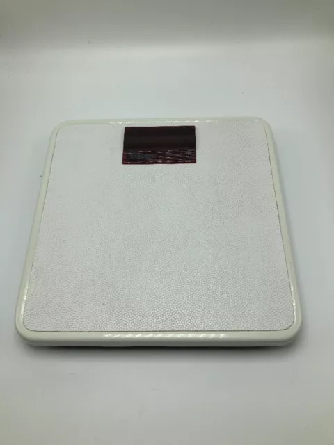 Taylor Precision Products White Metal Electronic Bathroom Scale WORKS
