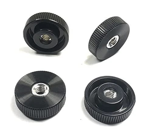 20 Thumb Nuts 1/4-20 x 1 Inch Wide Knurled Plastic Head Thumb Nuts