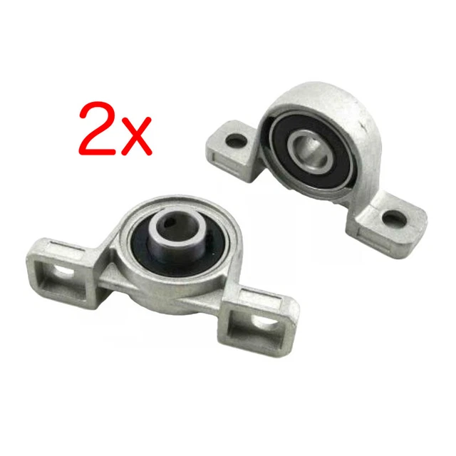 10 Miniatur Stehlager / Stehlagereinheiten KP002 / 15 mm Welle 10 Miniatur Stehlager / Stehlagereinheiten KP002 / 15 mm Welle