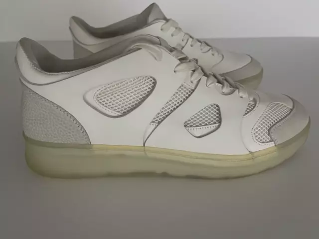 ALEXANDER McQUEEN x PUMA MOVE LO WHITE LEATHER SNEAKERS SIZE 12