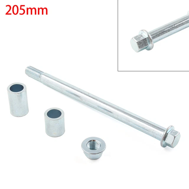 M15x 205mm Wheel Axle + 2 Spacers Front Rear Back Axle For 125cc 140cc Dirt Bike