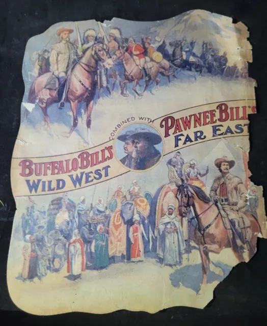 BUFFALO BILLS WILD WEST & PAW BILL FAR EAST- Authentic Wild West SHOW PROGRAM