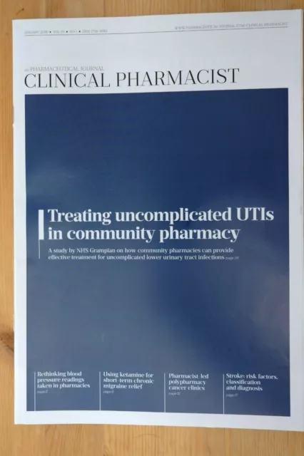 Clinical Pharmacist Magazine, Vol.10, No.1, January 2018, Pharmacy treating UTIs