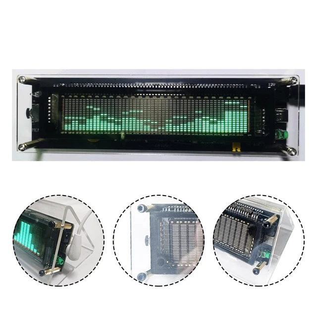 INDICATORE SPETTRO MUSICALE tecnologia avanzata misuratore VU display audio RGB EUR 60,49