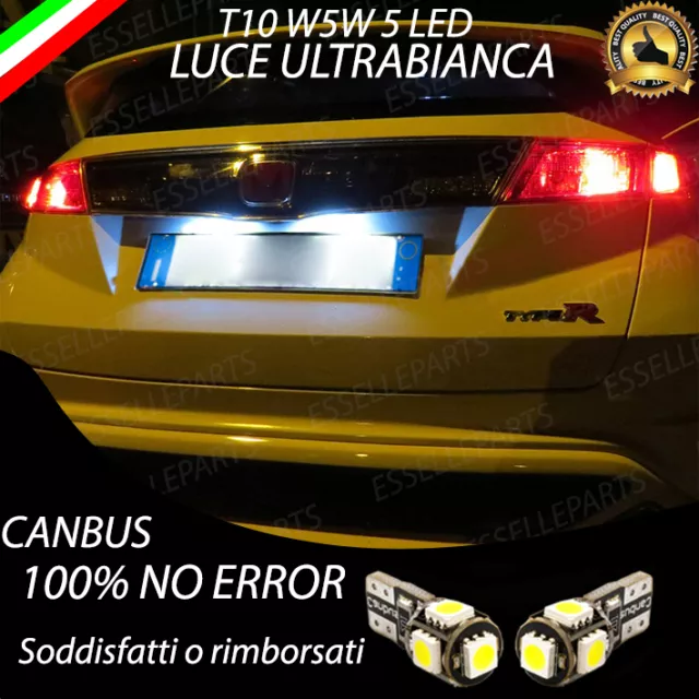 Coppia Luci Targa Led Honda Civic 8 Canbus 100%  No Error No Avaria Luci
