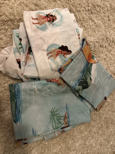 Sábanas de cerámica Barn Moana para niños pequeños (planas, ajustadas, funda de almohada) edredón y farsa