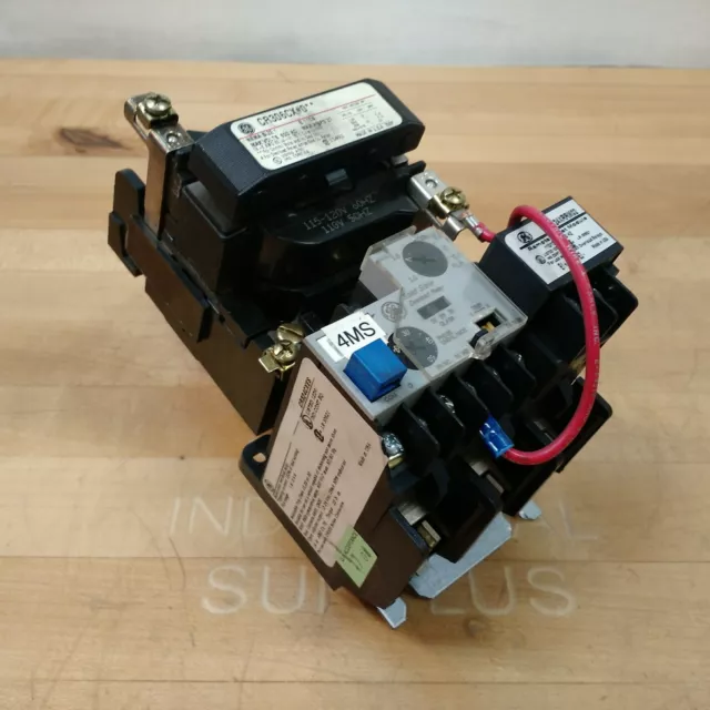 GE CR306CX Magnetic Starter, 3 Pole, 27A, 110-120VAC, w/ 1.6-3.4 Overload Relay