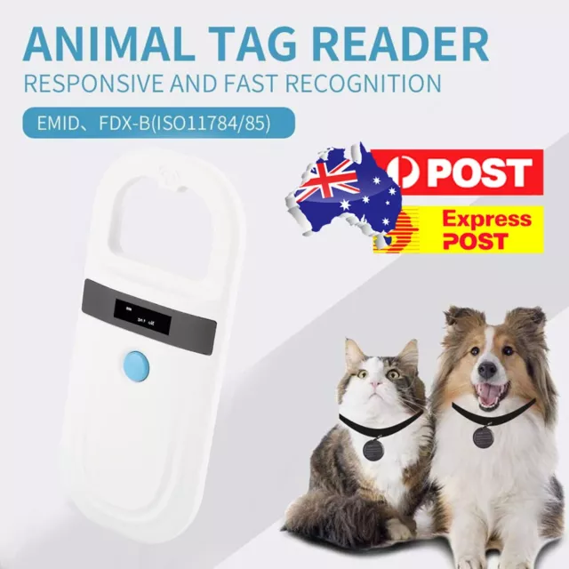 Pet Microchip Scanner Portable Handheld Animal Chip Reader Pet Microchip Reader
