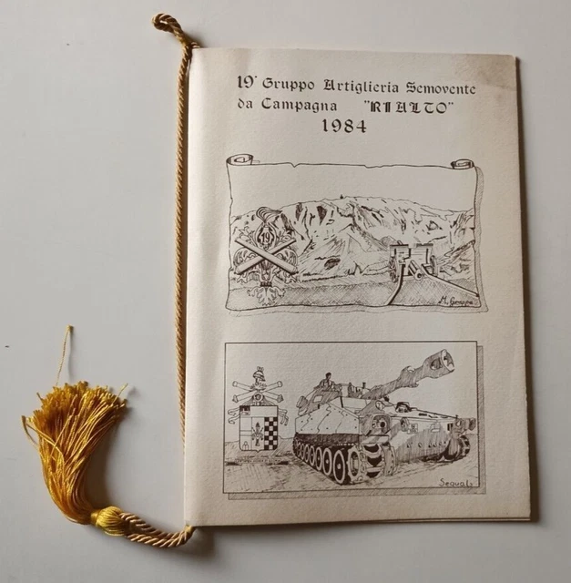 B323 Calendario Reggimento Artiglieria Semovente Da Campagna Rialto 1984