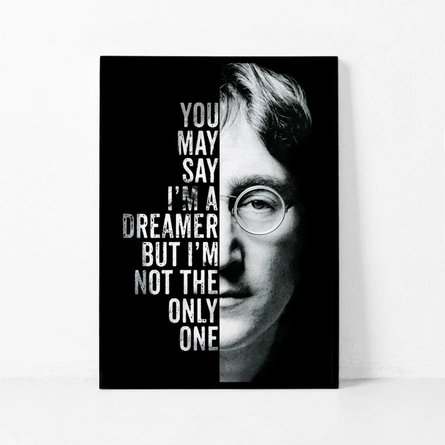 JOHN LENNON SONG Lyric Wall Art Poster Print. A3 A2 A1 Large Sizes