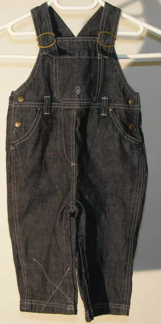Salopette en jean bleu de marque « Obaibi » taille 18 mois garçon : NEUF