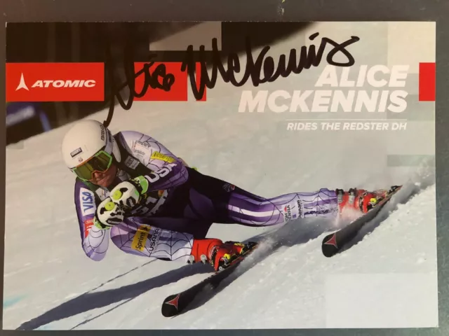 Autographe Alice McKennis - USA Etats Unis - Alpine skiing - Ski