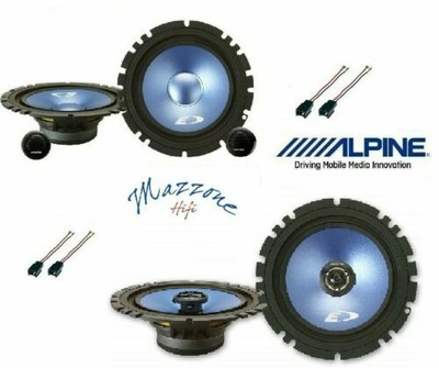 Alpine Alpine SXE-17CS SXE-17C2 Set 6 Haut Parleur pour Fiat Stilo 3 Portes Avec Adapt 