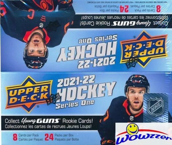 2021/22 Upper Deck Series 1 Hockey MASSIVE 24 Pack Retail Box-6 YOUNG GUNS RCS
