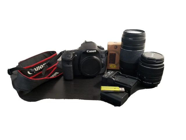Canon EOS 60D 18.0MP Digital SLR Camera - Black (Kit w/ EF-S IS 18-55mm&75-300mm Canon EOS 60D 18.0MP Digital SLR Camera - Black (Kit w/ EF-S IS 18-55mm&75-300mm