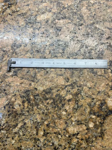 Lufkin No. H2204R 9” Tempered Steel Hook Rule 4r B530