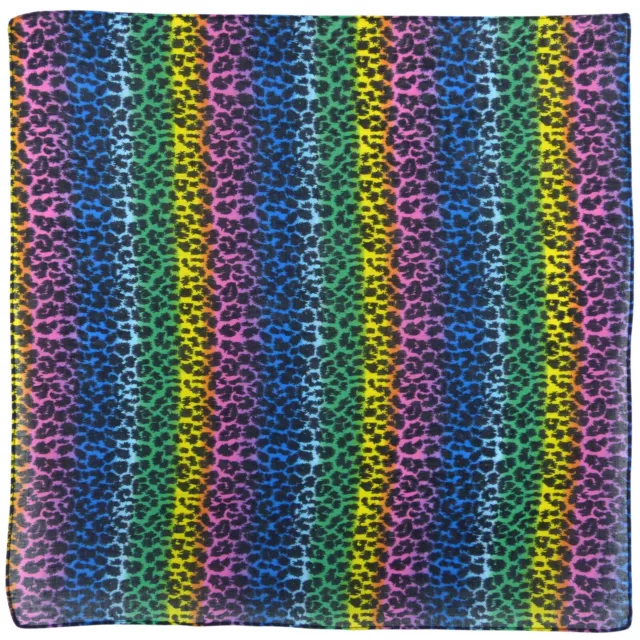 Rainbow Animal Print Bandana Headwear Scarf Mouthcovering