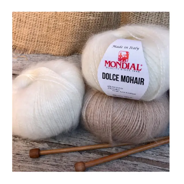 DOLCE MOHAIR MONDIAL filati gomitolo di lana 60% Kid Mohair 40% acrilico 50  gr. EUR 4,95 - PicClick IT