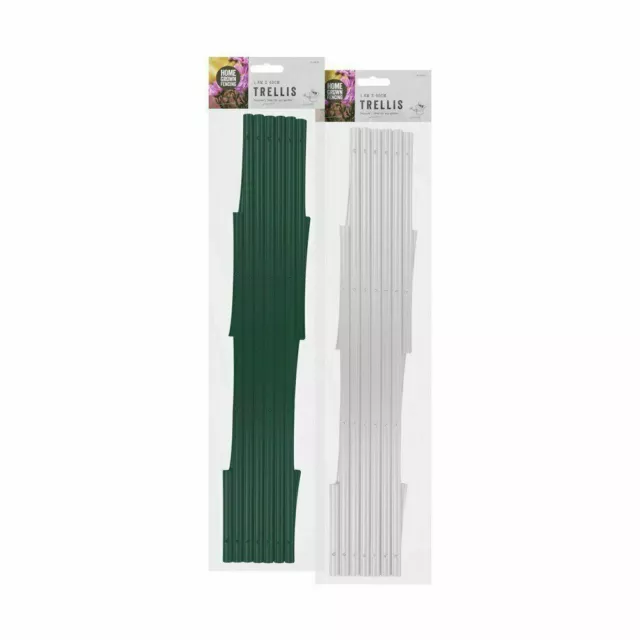 Plastic Wall Trellis Expanding Plant Climbing Vine Crepe Garden PVC White Green