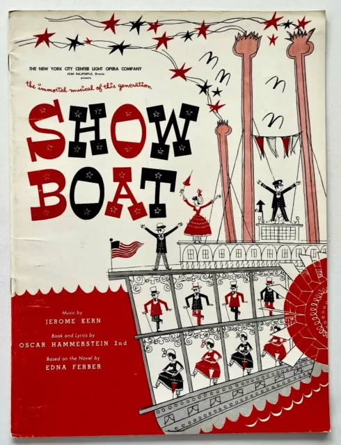 1960s Show Boat Vintage Theater Musical Program NYC Center Light Opera Joe Brown