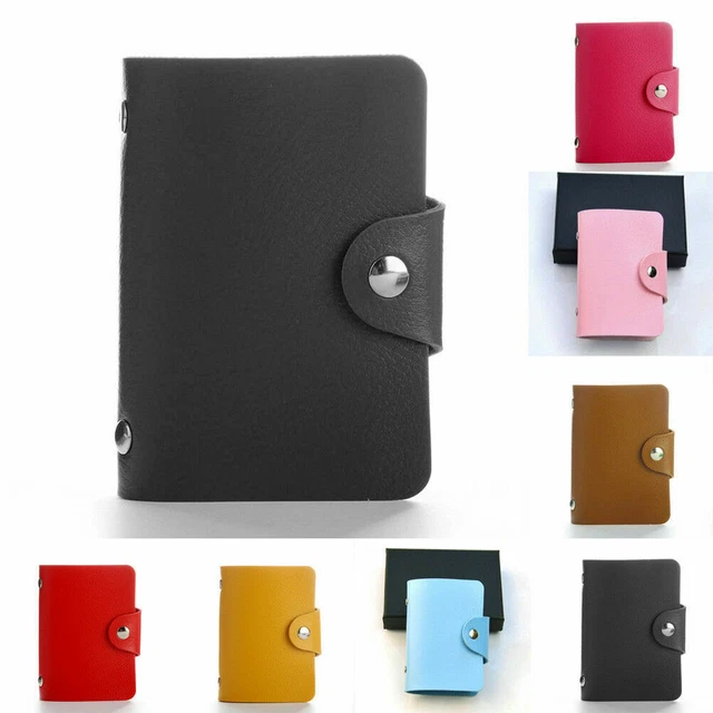 Acheter Porte-carte de crédit en cuir véritable pour hommes, porte-monnaie Ultra mince pour cartes, portefeuille, étui pour cartes de crédit