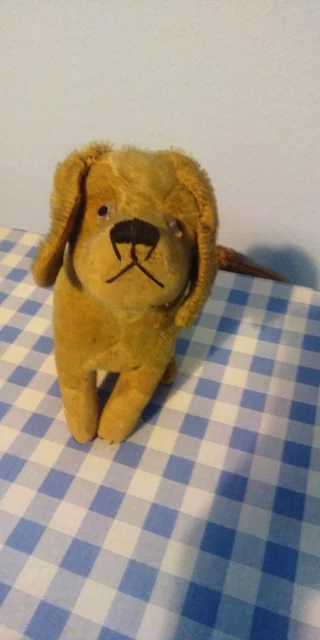 Peluche Ancienne Steiff – Fox Terrier En Mohair, Circa 1950 (collection)