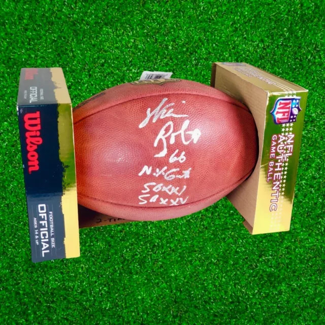 Ny Giants William~Willie~Roberts Wilson "The Duke" Nfl Signed Game Ball Football