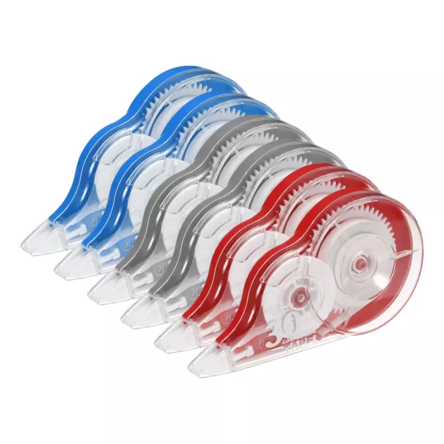 6pcs Correction Tape White Out Correct Tape Eraser Tapes Dispenser Supplies